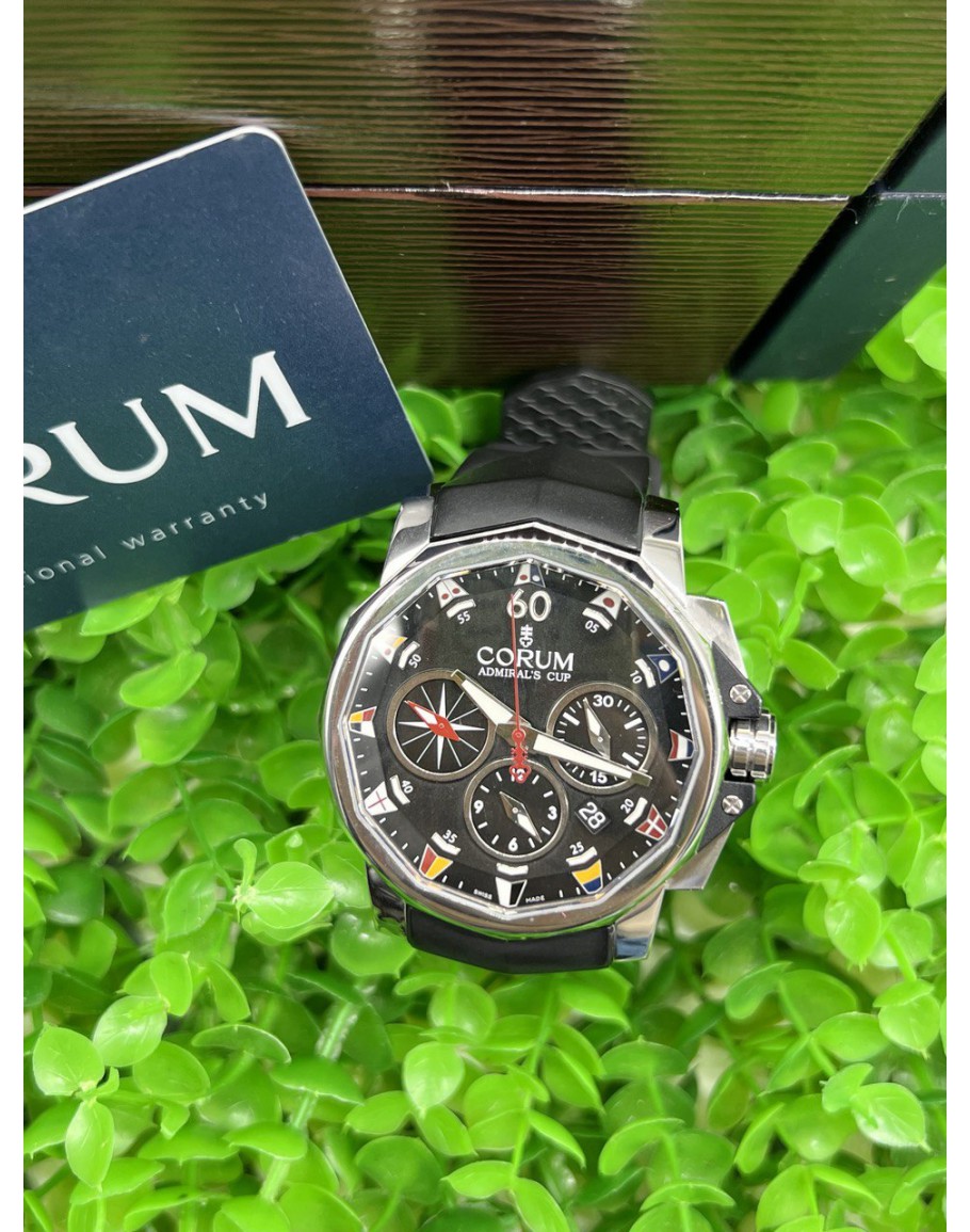 CORUM ADMIRAL S CUP CHRONOGRAPH WATCH 44MM AUTOMATIC FULL SET